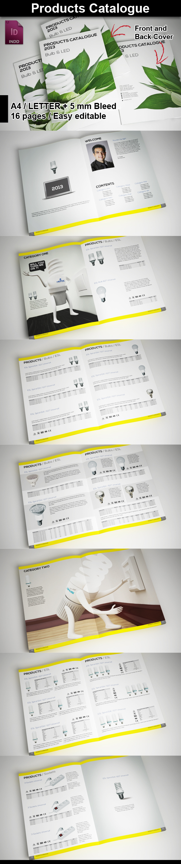 InDesign Products Brochure Template