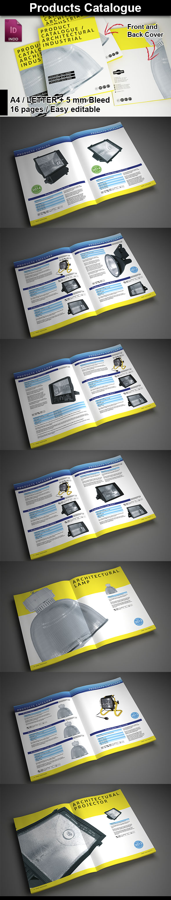 Product Catalog InDesign Brochure Template