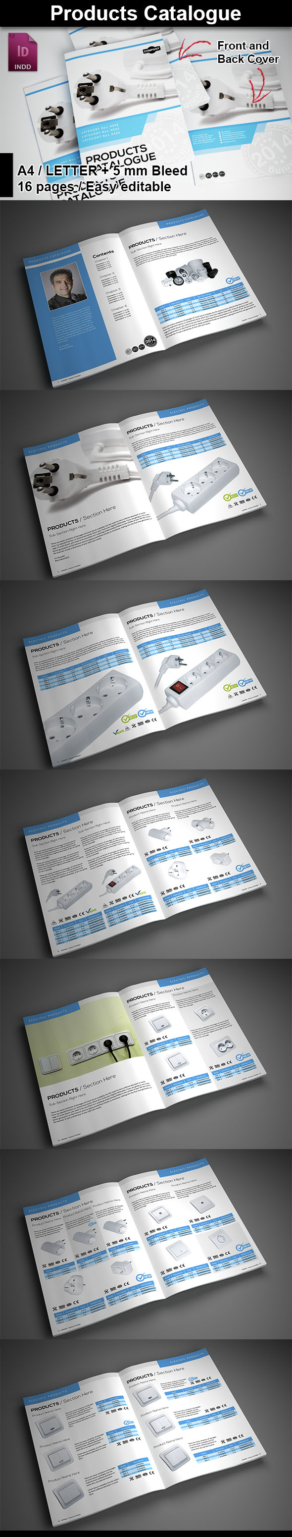 Product Catalog InDesign Brochure Template