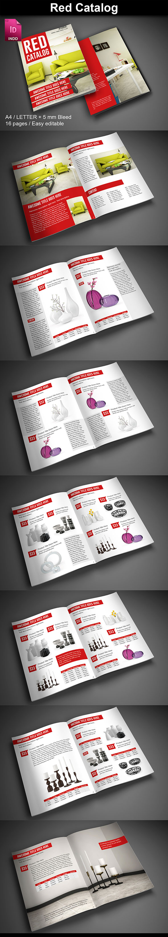 Catalog InDesign Brochure Template