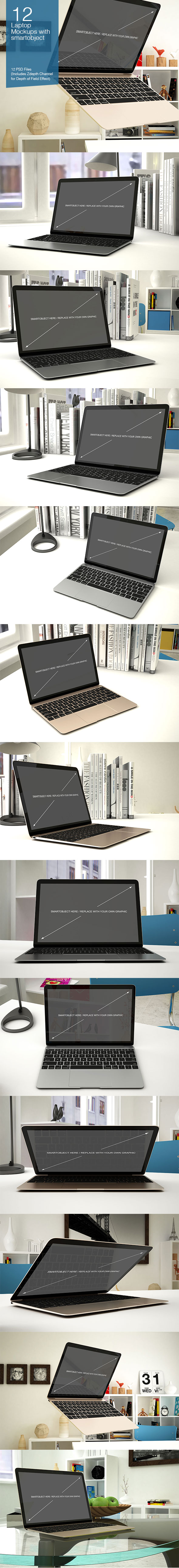 MacBook PSD Mock-up Templates